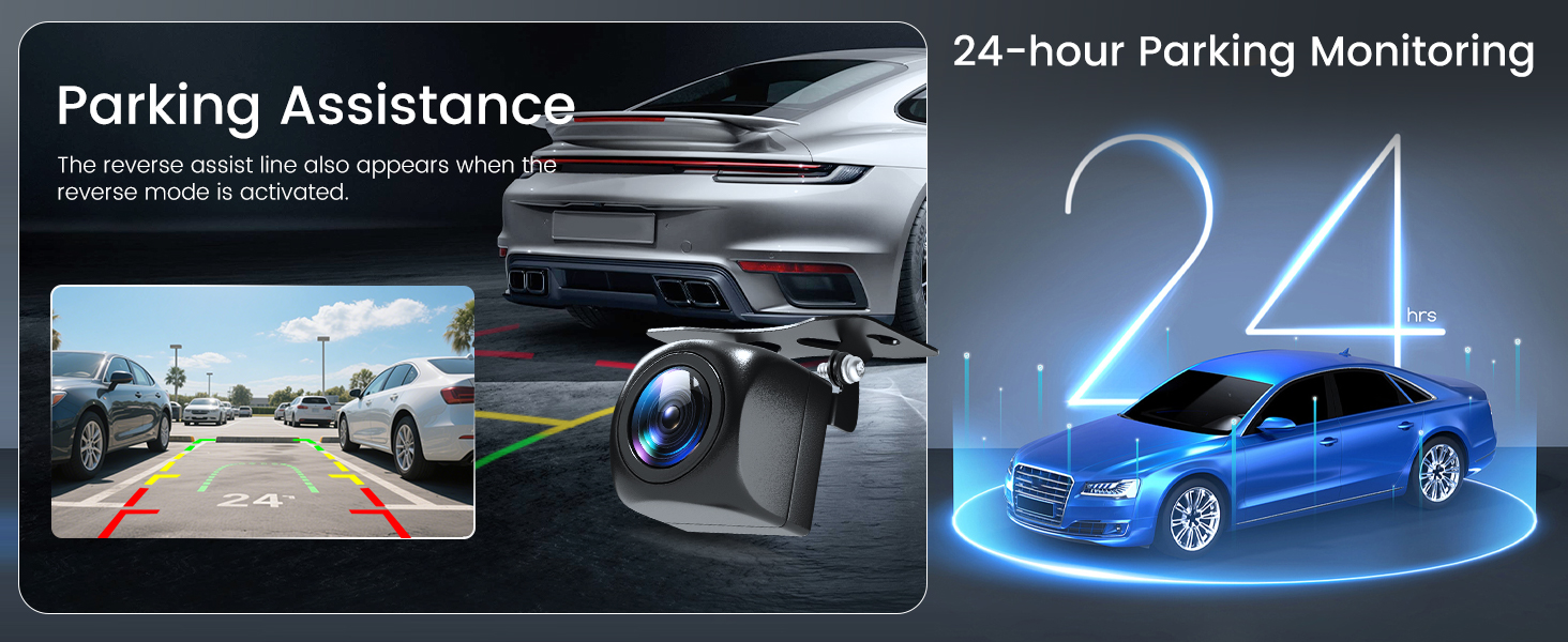 Автомобільний відеореєстратор 360° 4-канальний FHD 1080P (передній, задній, лівий, правий), 3