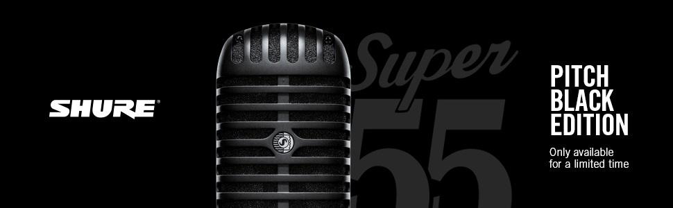 Мікрофон Shure Super 55 Deluxe - вінтажний динамічний суперкардіоїдний мікрофон, легендарний вигляд, класичний звук, міцний литий корпус