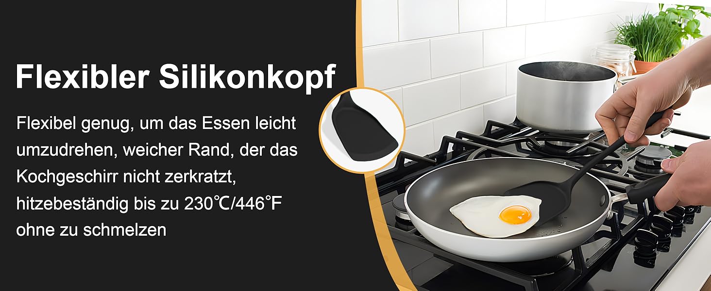 Набір кухонних аксесуарів Homikit 16 шт. з тримачем, кухонне приладдя, посуд, чорний