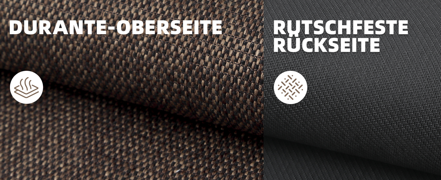 Килимок для кухні COLOR&GEOMETRY: неслизький, миючий, 61x183 см, 4 мм, тканинний, з гумовою основою. Килимок-довгий килим для підлоги перед умивальником, коридору (Коричневий, 43 x 120 см, прямокутний)