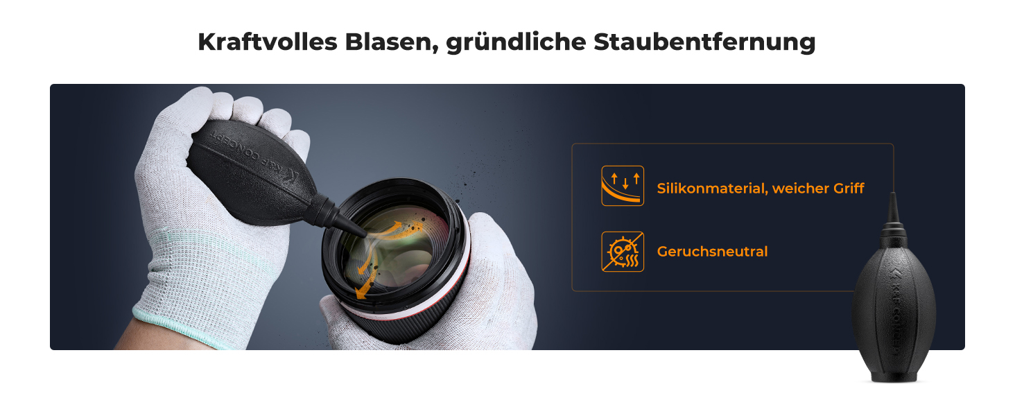 Набір для чищення камер та оптики K&F Concept 23-в-1: DSLR, об'єктиви, фільтри, мобільні телефони