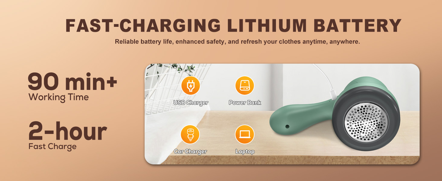 Електричний видалення ворсу для одягу та дому: USB-зарядка, 6-клинковий набір, для одягу, меблів, килимів