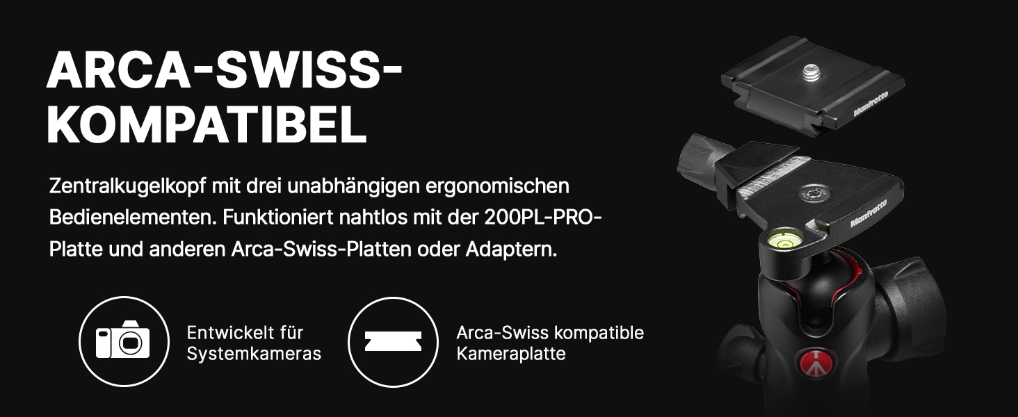 Штатив Manfrotto Befree Advanced для Sony Alpha з кріпленням Arca-Swiss - MKBFRLA-BH