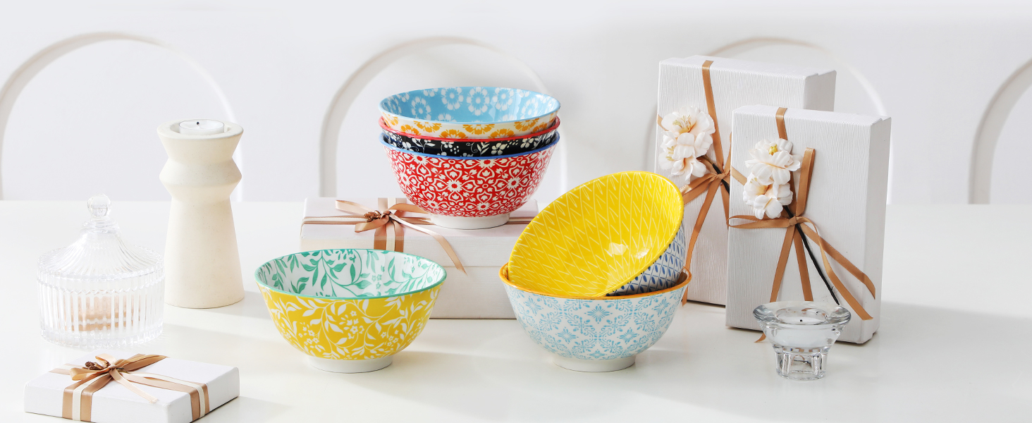 Набір посуду Vancasso Selene для 6 осіб, 24 елементи: тарілки, супові тарілки, десертні тарілки, миски, пастельний фарфор, мікрохвильова піч