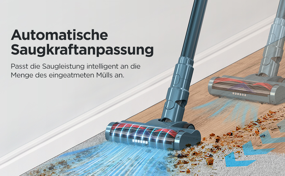 Бездротовий пилосос з HEPA-фільтром, 120 000 об/хв, до 50 хв роботи від акумулятора, LED-дисплей, антизаплутана щітка, 400W