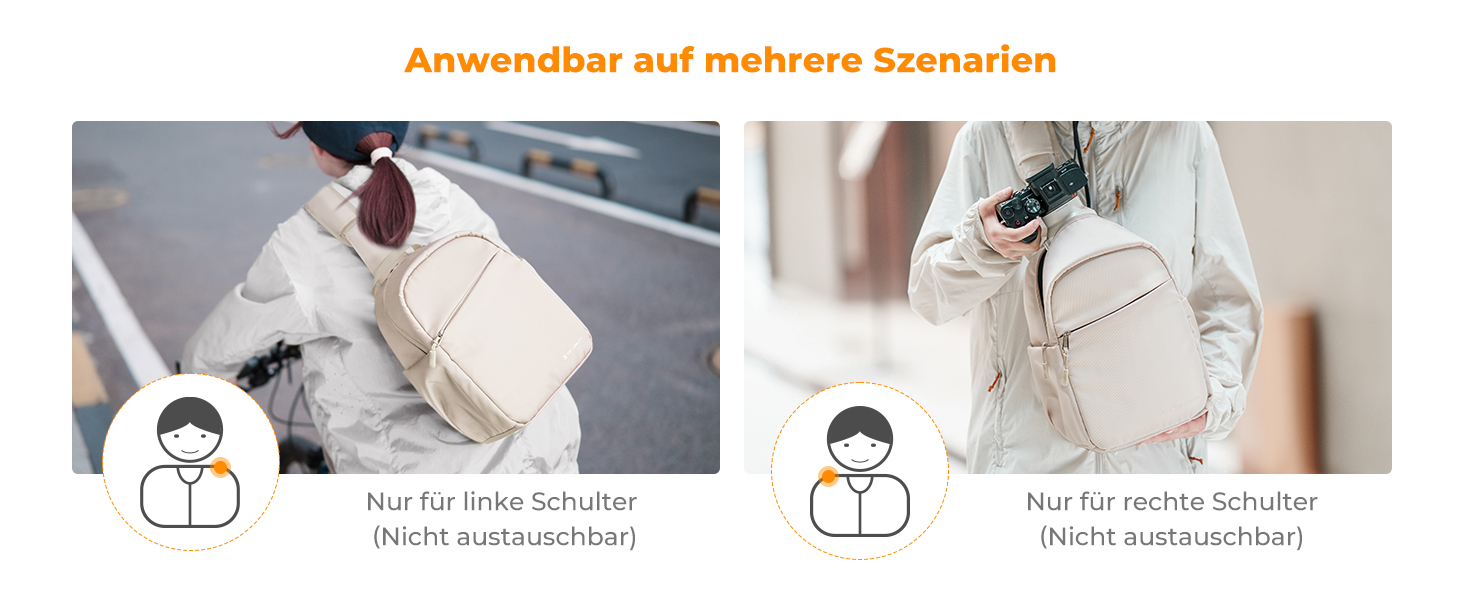 Сумка для камери K&F CONCEPT: зручна та водонепроникна сумка-рюкзак для DSLR/SLR камер, 5 літрів, білий колір