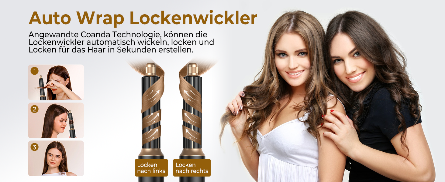 Стиліст для волосся 5 в 1: фен, плойка, щипці, брашінг, об'єм. Чорний