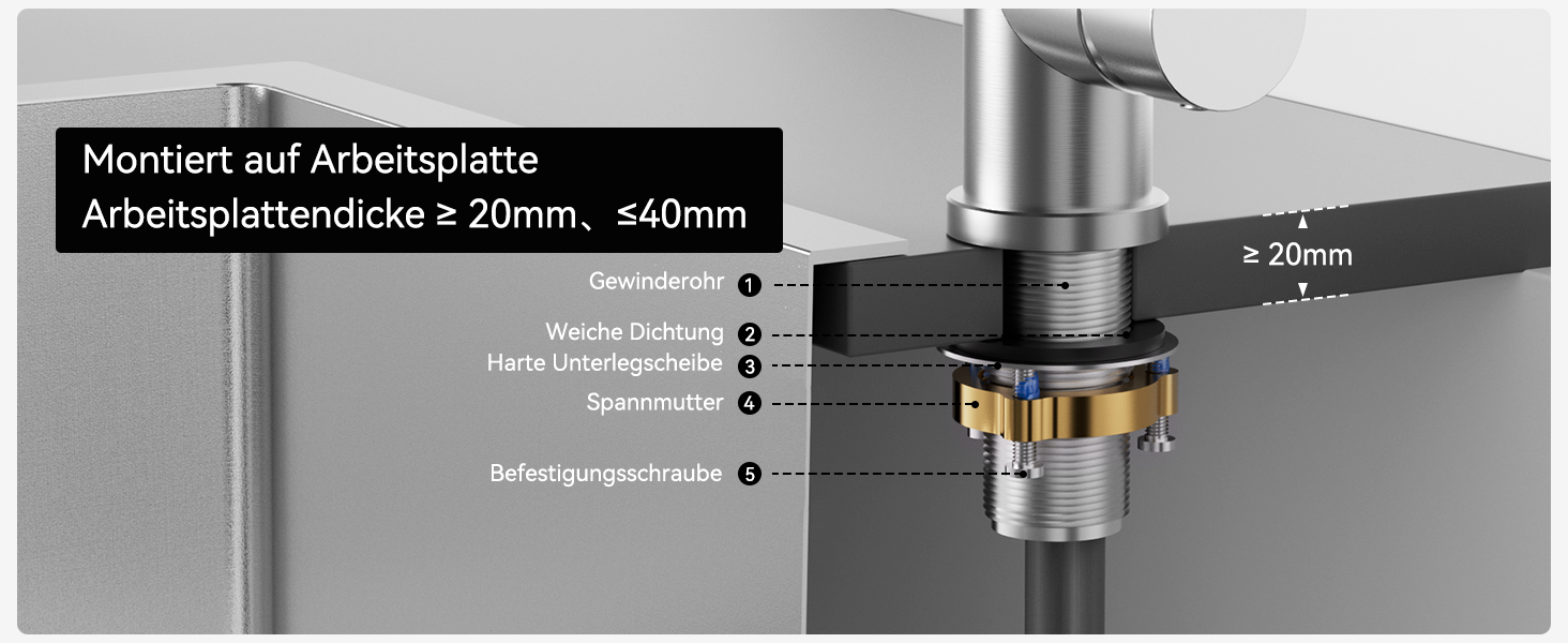 Чорний кухонний змішувач CECIPA SOFETIY SERIE з висувною лійкою, нержавіюча сталь, 360° обертання, 2 режими струменя