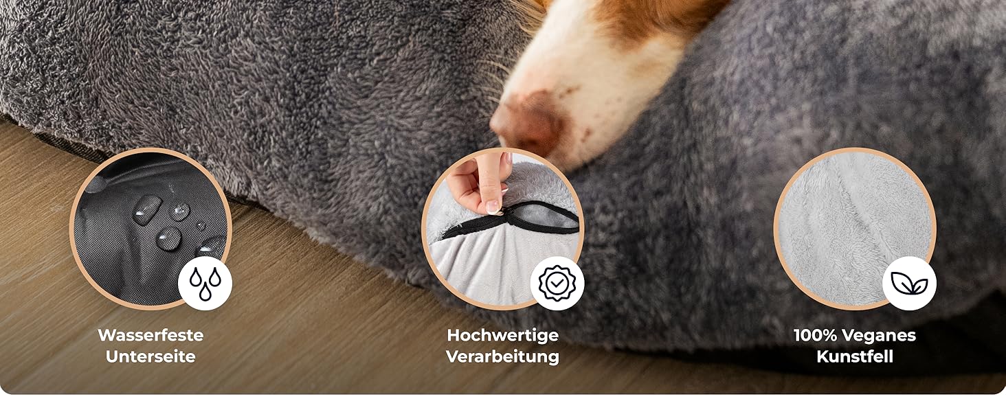 Belune® Делюкс подушка для собак [Світло-сірий, L (130x80x15 см)] - миється, ліжко для великих собак, подушка для собак великих порід світло-сіра L (130x80x15 см)