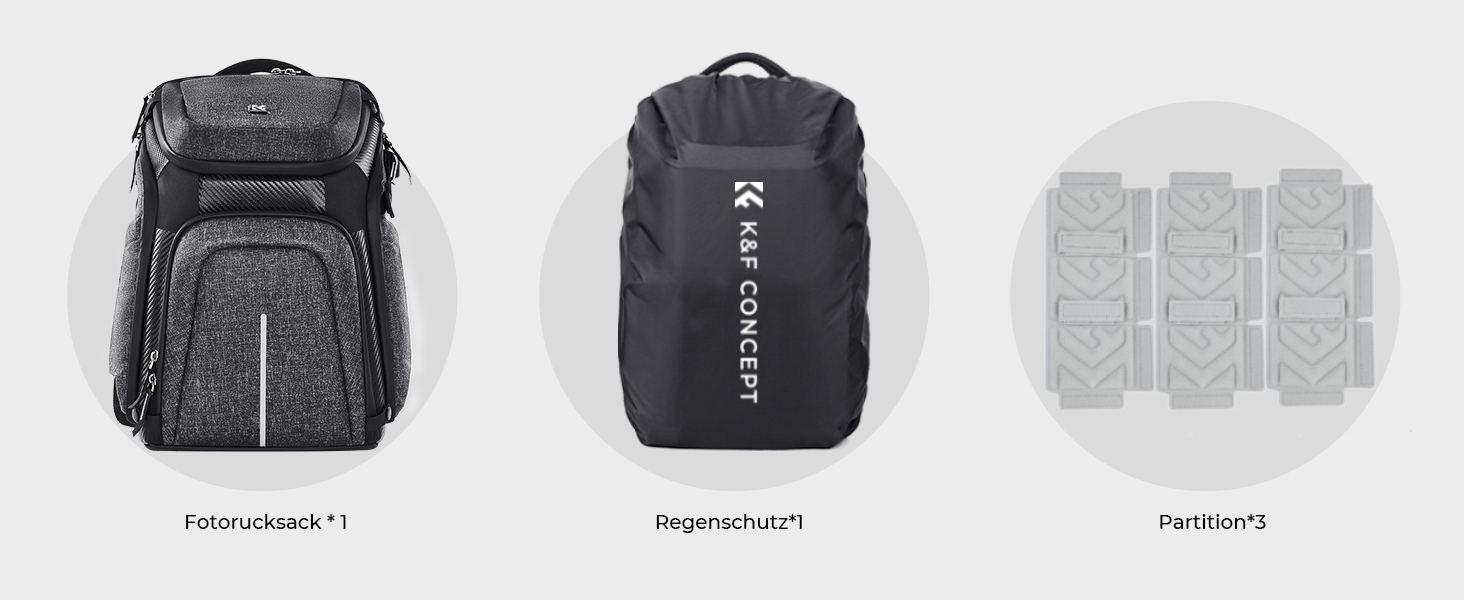 Водонепроникний рюкзак для камери K&F Concept, для 2 камер та 15.6