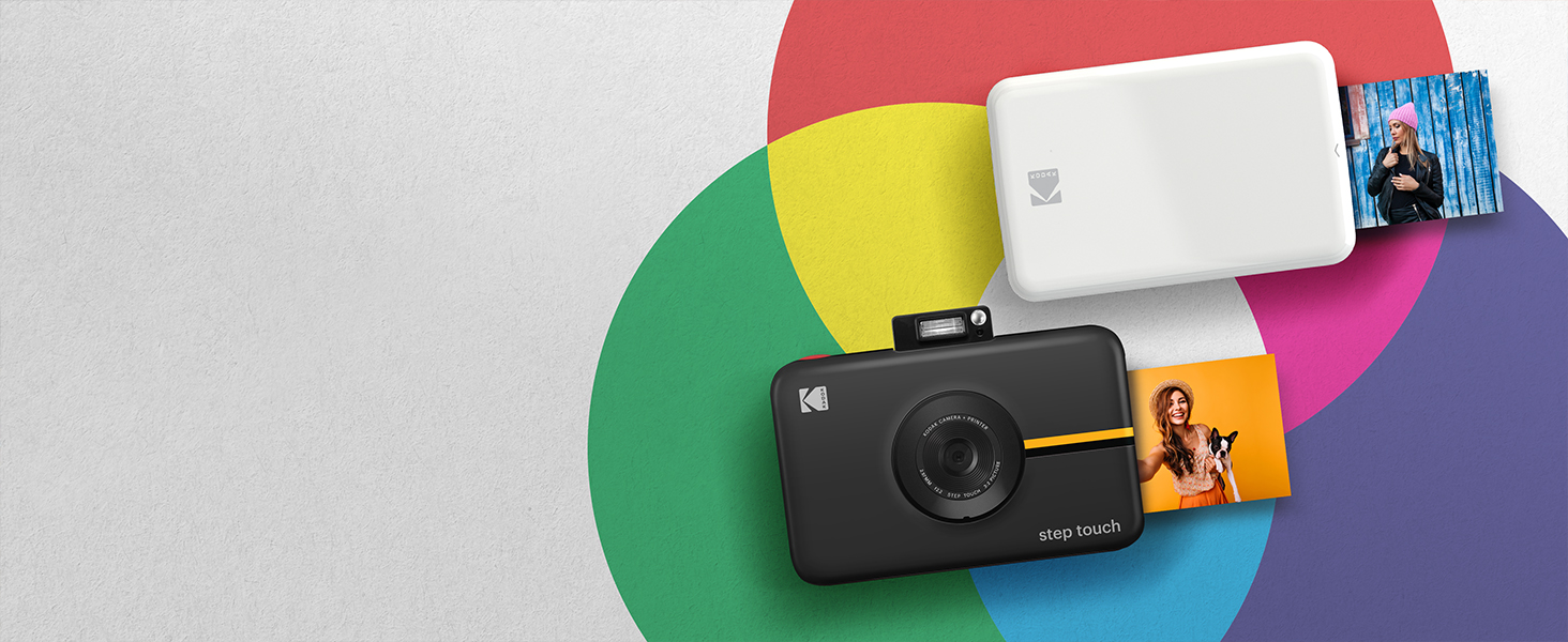 Фотопринтер KODAK Step: Міні-принтер для смартфонів з Bluetooth, друк на Zink 2x3