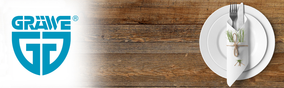 Набір столових приборів Gräwe Leipzig на 12 осіб (68 предметів) з нержавіючої сталі, з кейсом та столовим приладдям для тортів, ручна полірування, придатний для миття в посудомийній машині