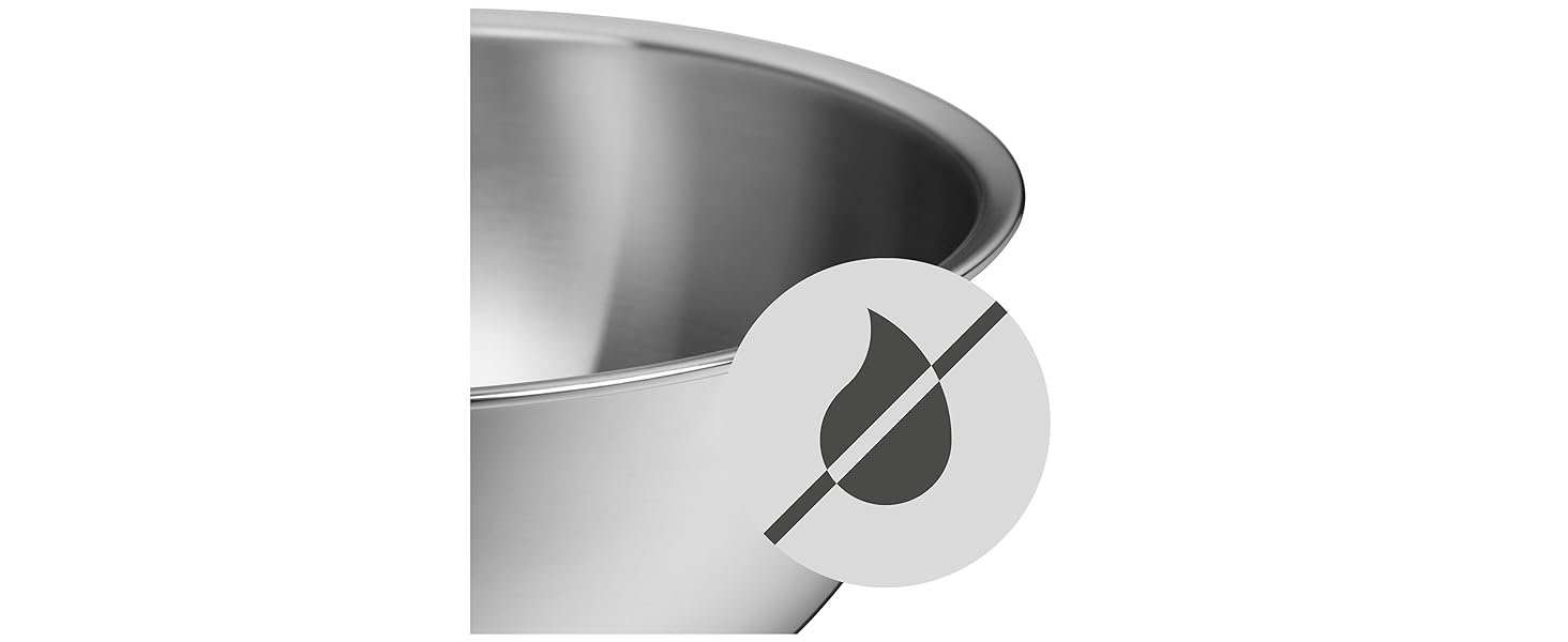 Набір мисок WMF Gourmet 4 шт, нержавіюча сталь, 1,0-3,5 л, для кухні, салатна, для змішування, сервування, Cromargan, штабельовані