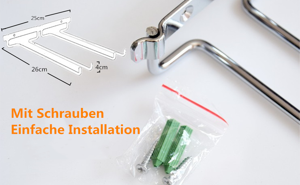 Сумка-органайзер для вина Wifehelper, подвійна, металева, хромована, для полиці/стіни, підставка для келихів