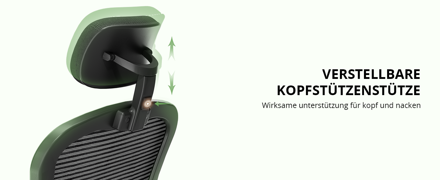 Офісне крісло Synorla: ергономічне, чорне, з регульованою підтримкою попереку та підголівником (150 кг)