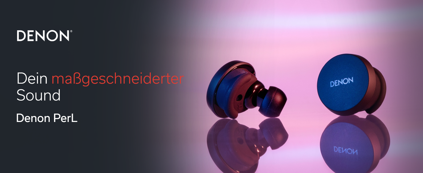 Навушники бездротові Denon PerL Pro Premium чорні з шумозаглушенням та адаптивним звуком Masimo