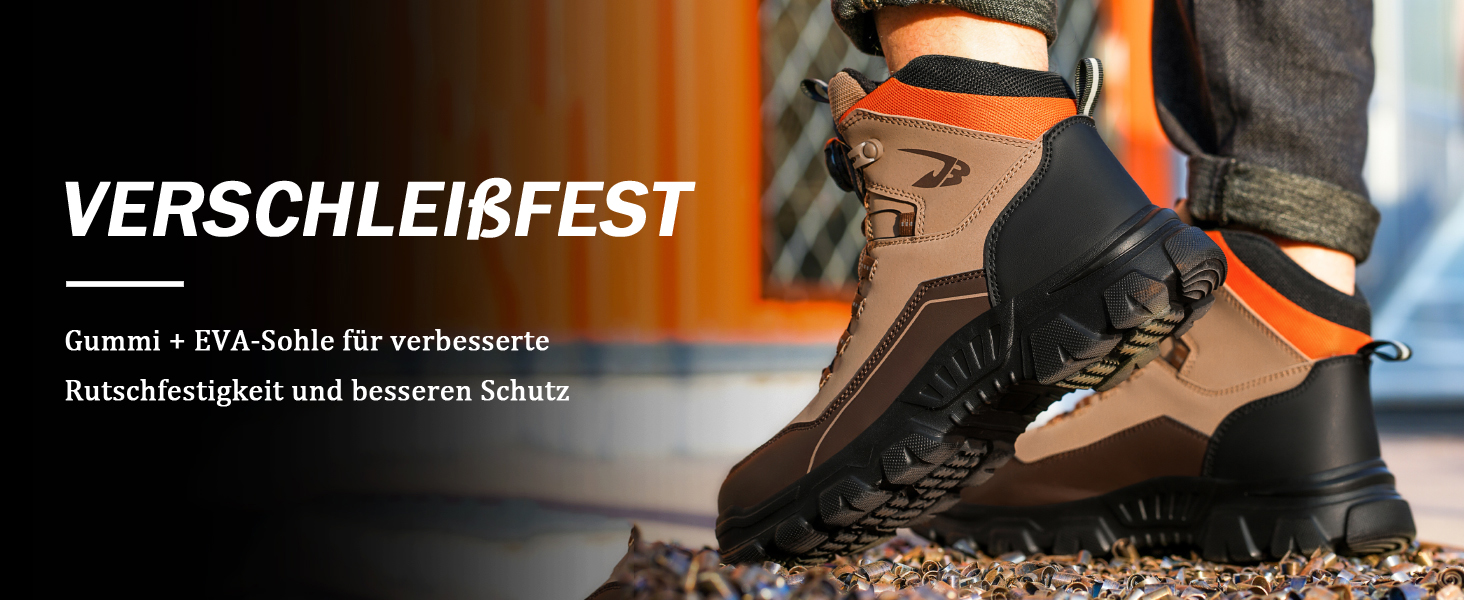 Черевики безпеки чоловічі та жіночі, водонепроникні робочі черевики, легкі, антиковзаючі, з поворотним закриттям, з металевим носком, 40 EU, C26, Хакі