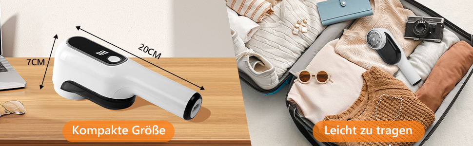 Електричний видалення ворсу HOTUT: 3 леза, LED-дисплей, 2 режими, для одягу, диванів, килимів