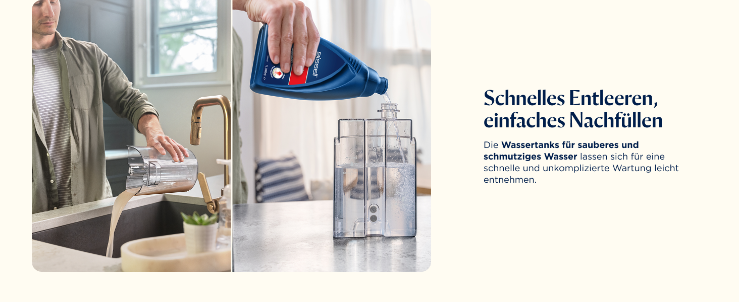 BISSELL SpotClean ProHeat Advanced: Професійний мийник килимів та м'яких меблів, 1125W, з кабелем, 3924N