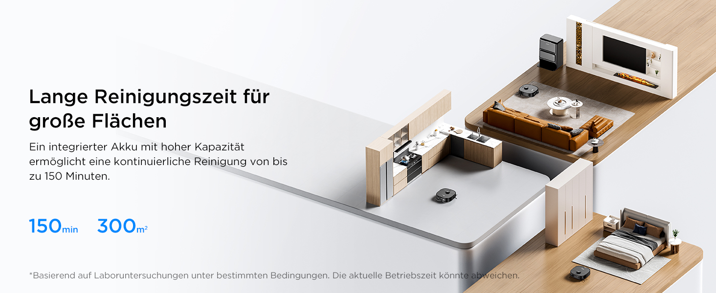 Робот-пилосос Eureka J12 Ultra з функцією миття підлоги (автоматичне очищення, прання та сушка), потужність всмоктування 5000Pa, обертова функція миття, Dual-LiDAR навігація, 3D уникнення перешкод, чорний