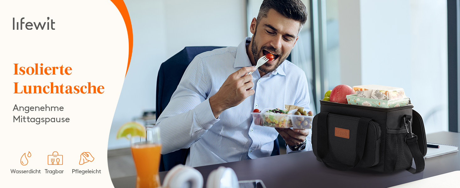 Сумка-холодильник Lifewit 9L: компактна, складна, для їжі, напоїв, пікніків
