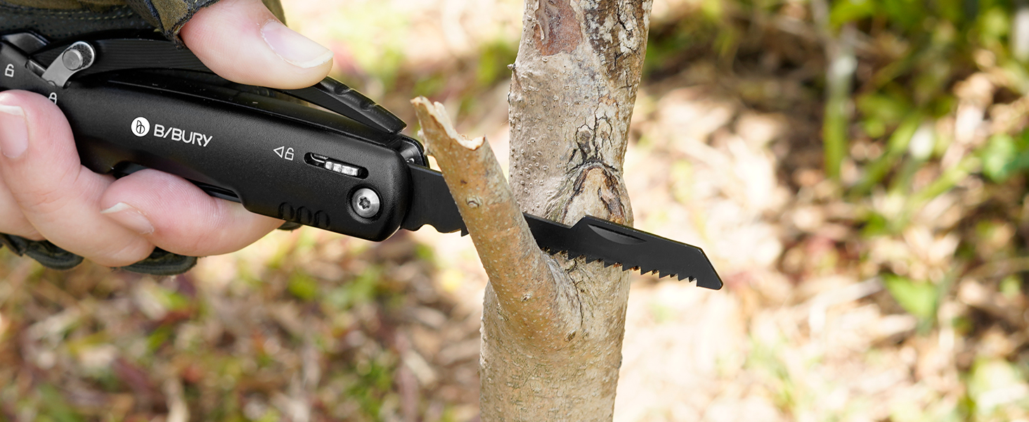 Мультитул BIBURY 12-в-1: молоток, інструменти для чоловіків, подарунок для тата, кемпінг, туризм, виживання