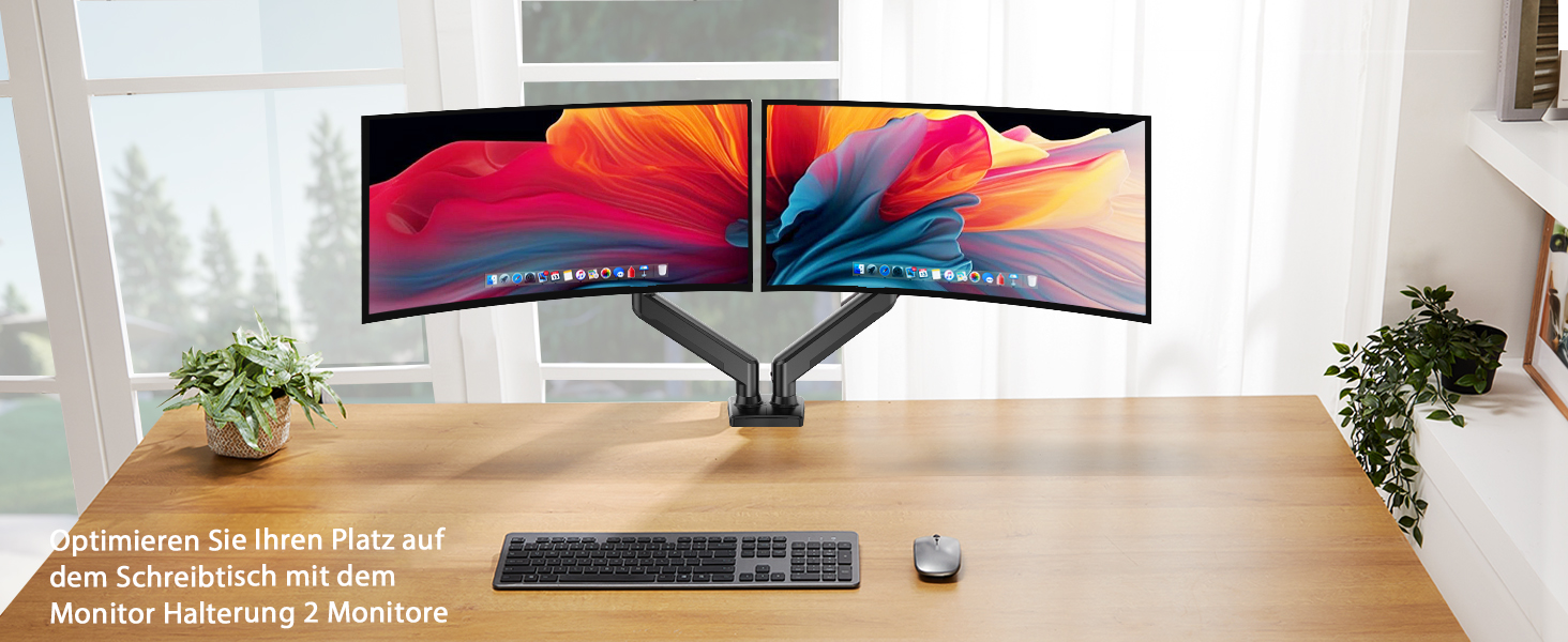 Кріплення для моніторів ErGear 2 шт. (17-32 дюйми), чорний, для ігор, 2-10 кг, VESA 75/100