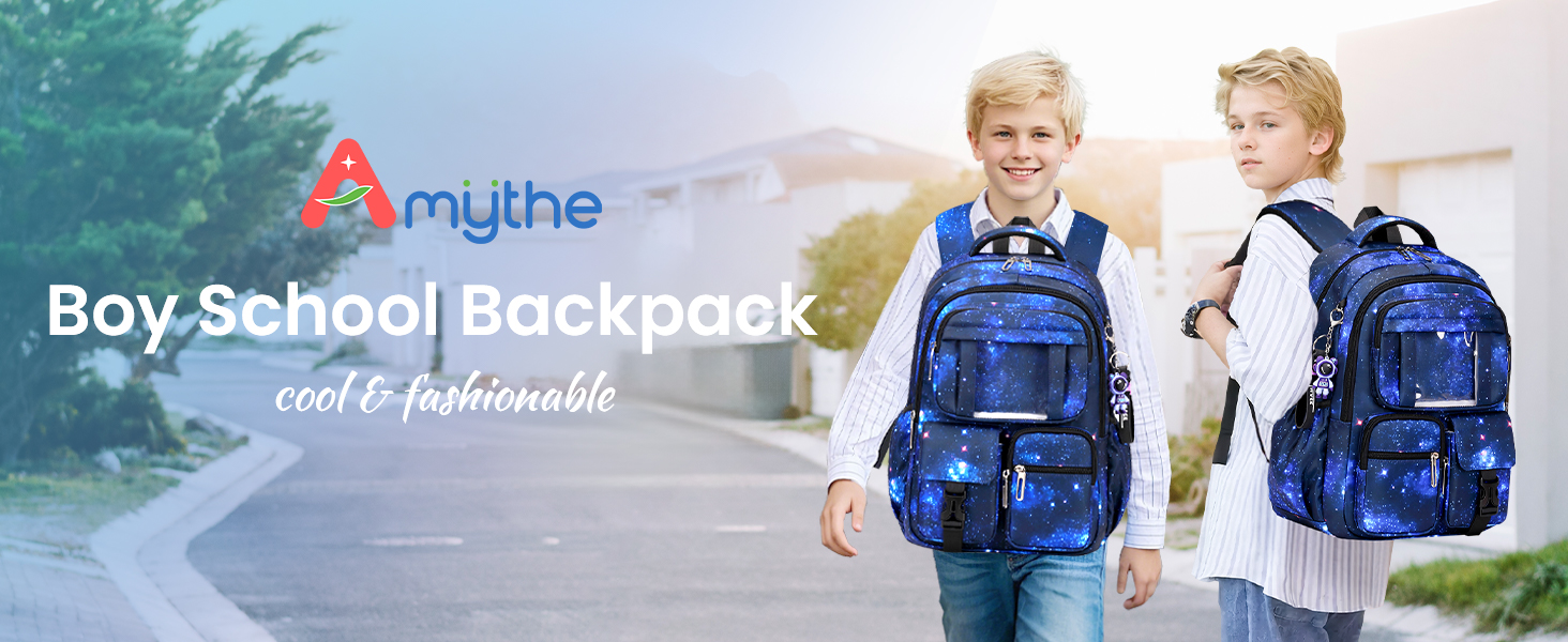 Шкільний рюкзак для хлопчика, дихаючий, 1-5 клас, для початкової та середньої школи, темно-синій