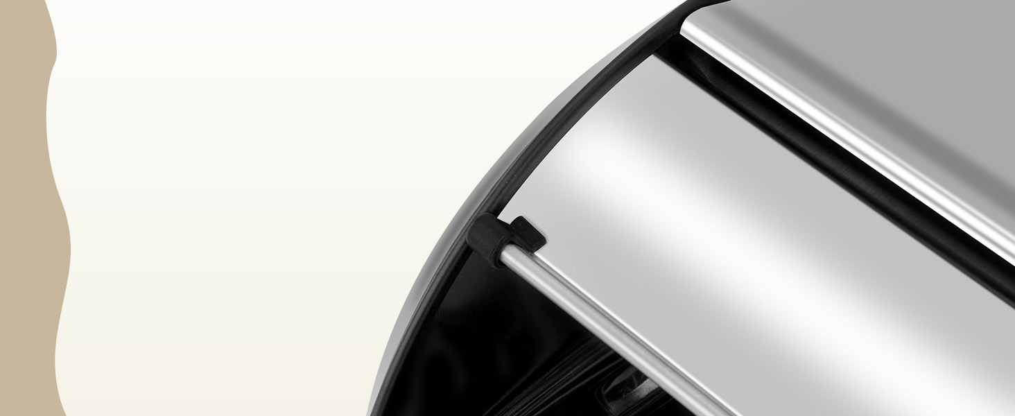 Рибалка Brotkasten з нержавіючої сталі, харчової якості, з кришкою-роллером, 43,5 x 27,5 x 18,5 см, контейнер для хліба, булочок, печива