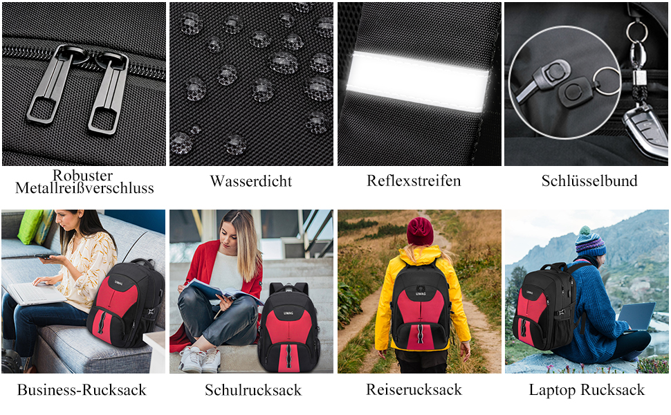 Жіночий рюкзак LIWAG 50L, водонепроникний, для ноутбука 17 дюймів, з USB, антикрадійний, для роботи, подорожей, школи