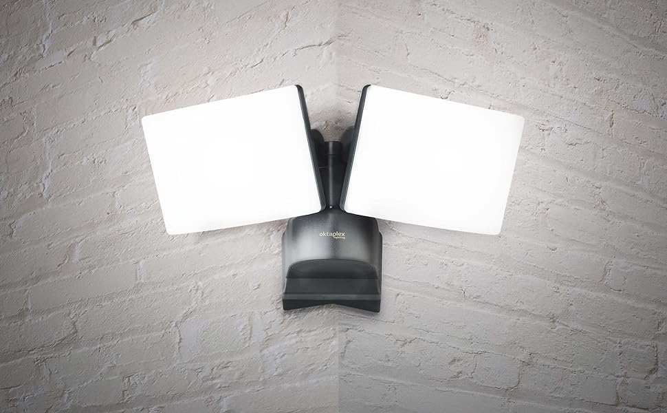 Світильник для вулиці Oktaplex Cali Dos, поворотний, LED, 40 Вт, 3000K, IP65, антрацит, настінний прожектор