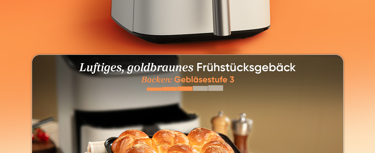 Фритюрниця Cosori Turboblaze Airfryer 9-в-1: смаження, випікання, гриль, обсмажування, 6л, тихий DC мотор, 87 рецептів, білий