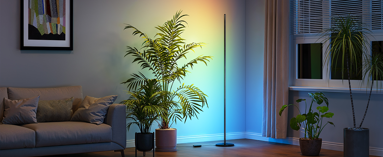 Govee LED-лампа настільна RGBIC з Wi-Fi, диммування, сумісна з Alexa та Google Assistant, 16 мільйонів кольорів, 58 режимів, музичний режим, DIY для ігор та спальні (чорний, 2 шт.)