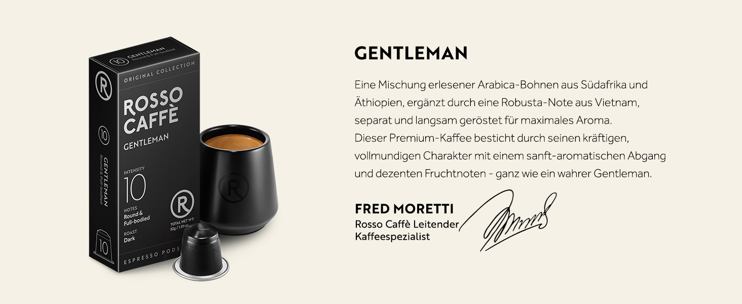 Капсули кави ROSSO CAFFÈ Nespresso, 60 шт., 6 сортів преміум еспресо, сумісність з Nespresso, капсули з алюмінію
