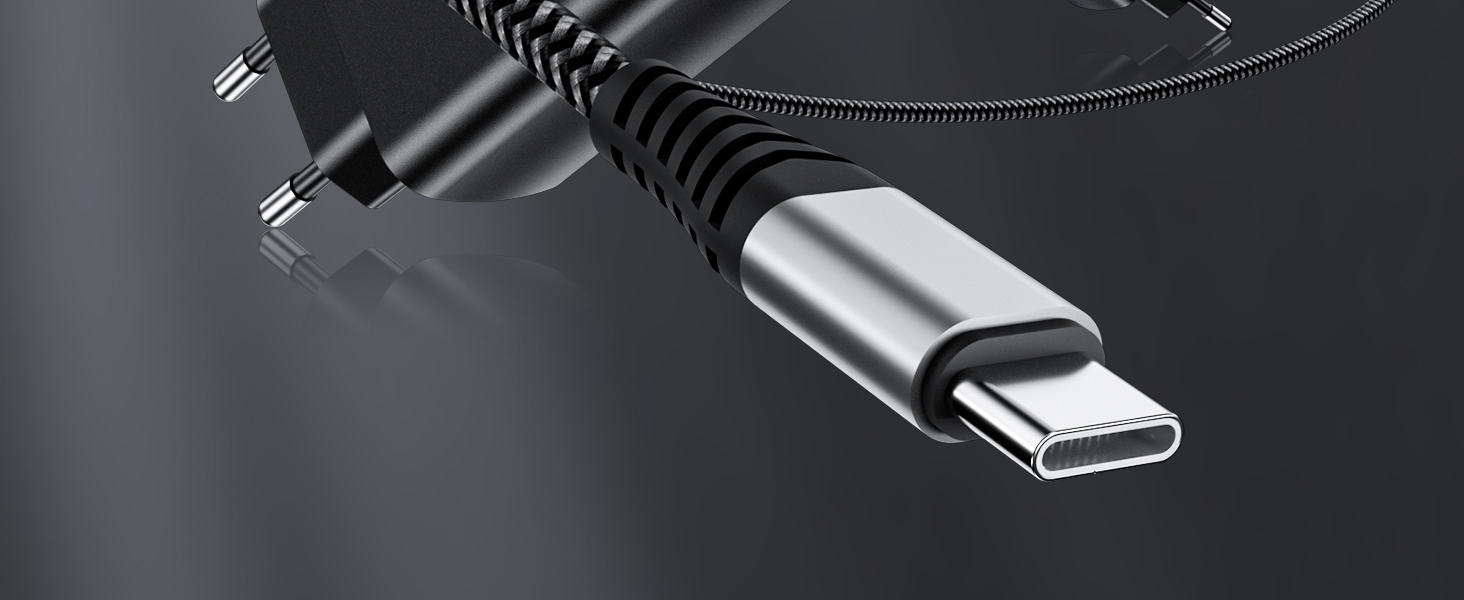 Зарядний пристрій USB-C 67W 3-Port PD PPS для MacBook, iPhone, Samsung Galaxy, iPad, Pixel - Чорний