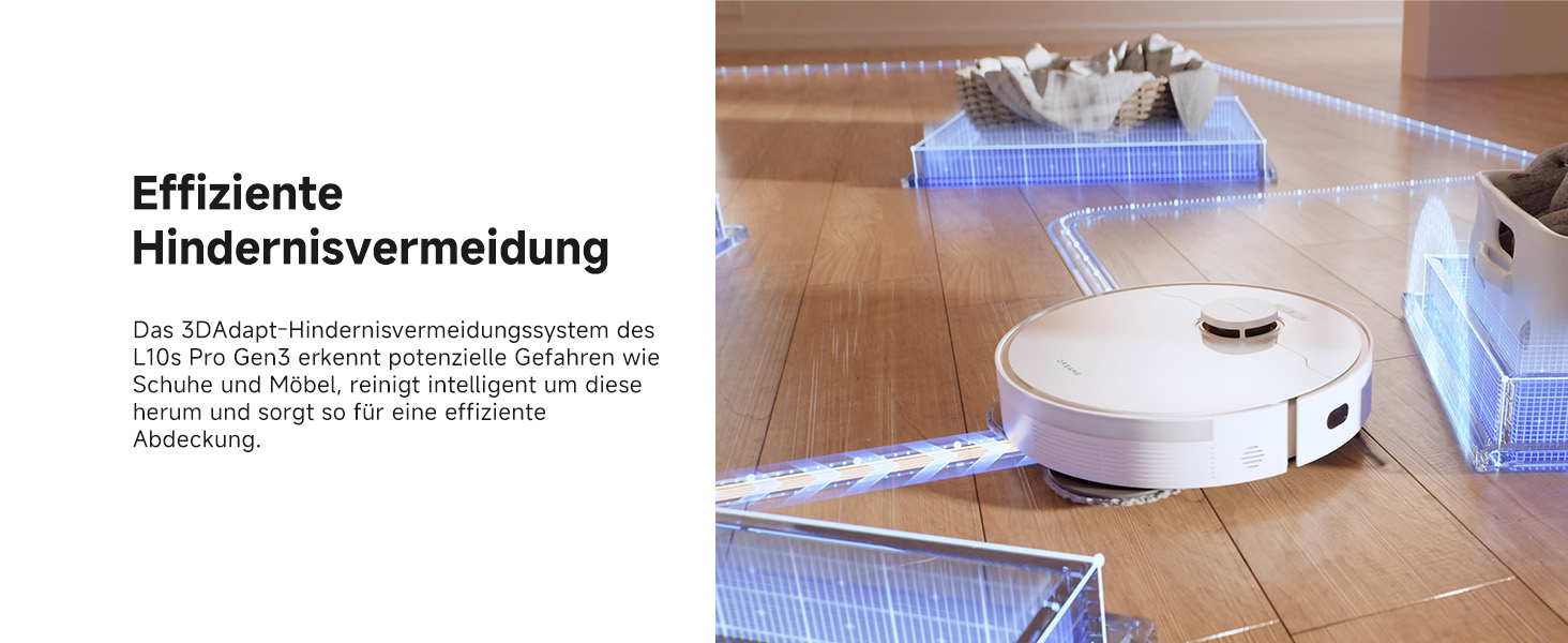 Робот-пилосос Dreame L10s Pro Gen3: потужність 13000 Pa, DuoBrush для шерсті тварин, суха та волога прибирання, LDS-навігація, 5200 mAh