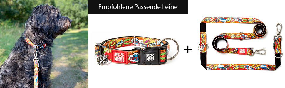 Нашийник для собак Max & Molly Gotcha! з Smart ID, преміум-якість, для великих собак, водонепроникний, зручний, регульований, ширина 2.5 см