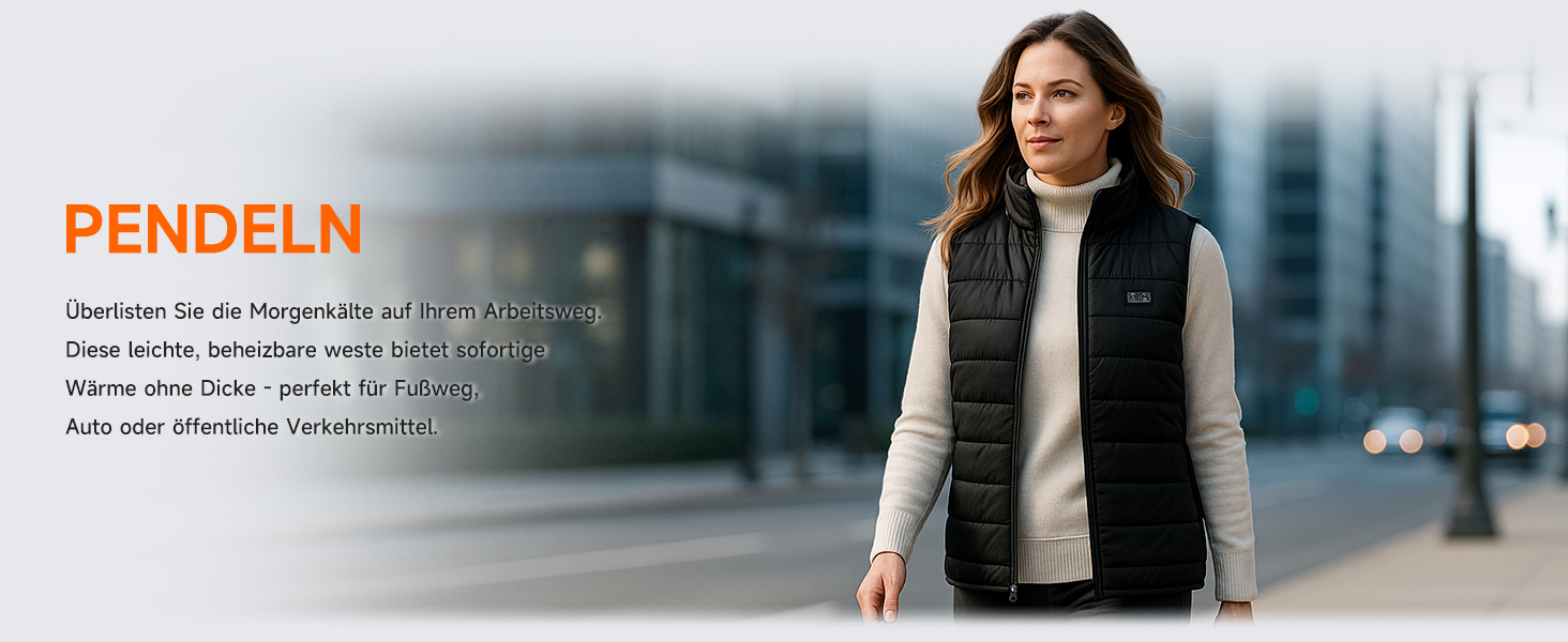 LABCOOL Тепла жилетка з підігрівом - чоловіча та жіноча жилетка з USB-підігрівом та акумулятором 10000mAh - 6-зонний підігрів з 3 рівнями температури - можна прати в пральній машині, чорний L