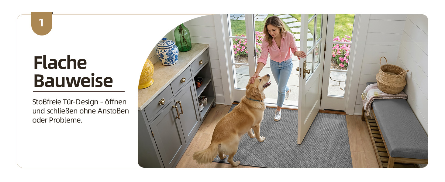 Тонкий килимок для входу COLOR&GEOMETRY: протиковзний грязезахисний килим у передпокій для дому