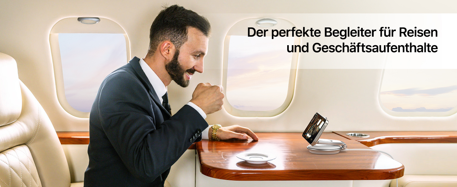 Сумка-органайзер для зарядки MagSafe: Складна зарядка для Apple, індукційна зарядка для iPhone 16/15/14/13/12, зарядка для Apple Watch та AirPods (з 30W адаптером), білий колір