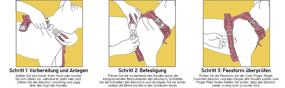 Нагрудник для собак FURRYFECTION Anti-Zug, безпечний, для маленьких собак та цуценят, світловідбиваючий, рожевий