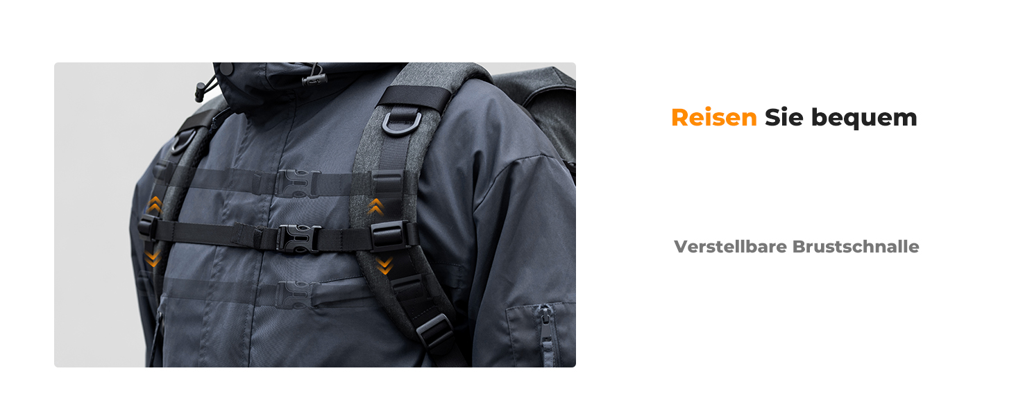 Водонепроникний фоторюкзак K&F Concept Rolltop 20Л для дзеркальних камер Canon, Nikon, Sony та ноутбука 15.6