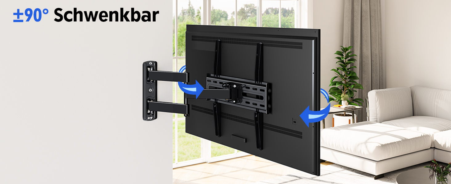 Кріплення для телевізора Mounting Dream MD2432-03: поворотне, нахильне, висувне, для телевізорів/моніторів 26-60 дюймів (до 27 кг), VESA 400x400 мм