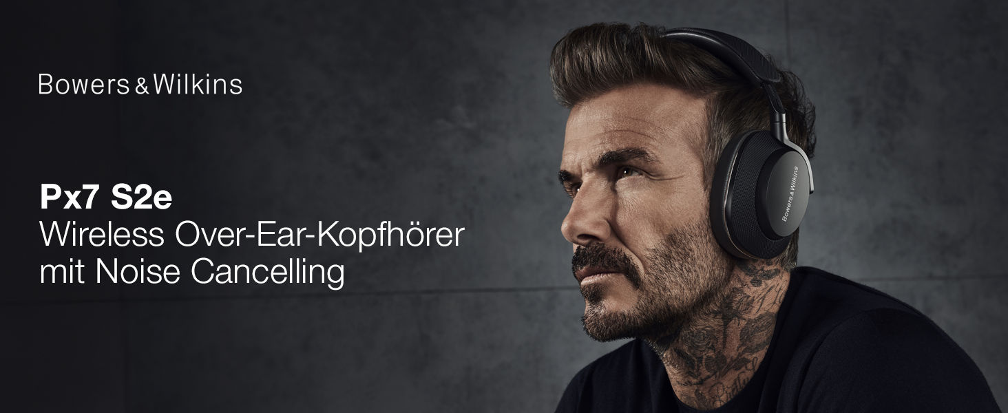 Навушники Bowers & Wilkins Px7 S2e з активним шумозаглушенням, бездротові, aptX™ Adaptive, швидка зарядка, 30 годин роботи, 6 мікрофонів - Океанський блакитний