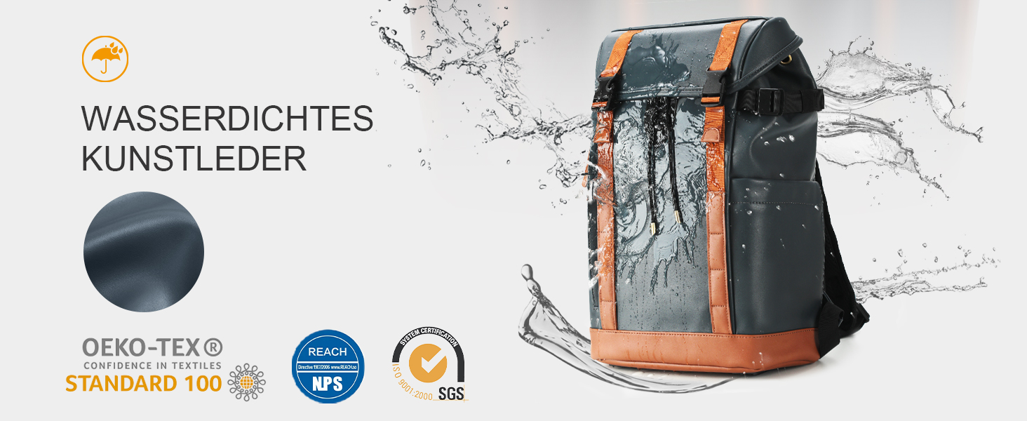 TARION Рюкзак для фотоапарата Kaera: водонепроникний рюкзак для фотокамери, рюкзак з відділенням для ноутбука 14 дюймів, рейнкавер (зелений, синій, M)