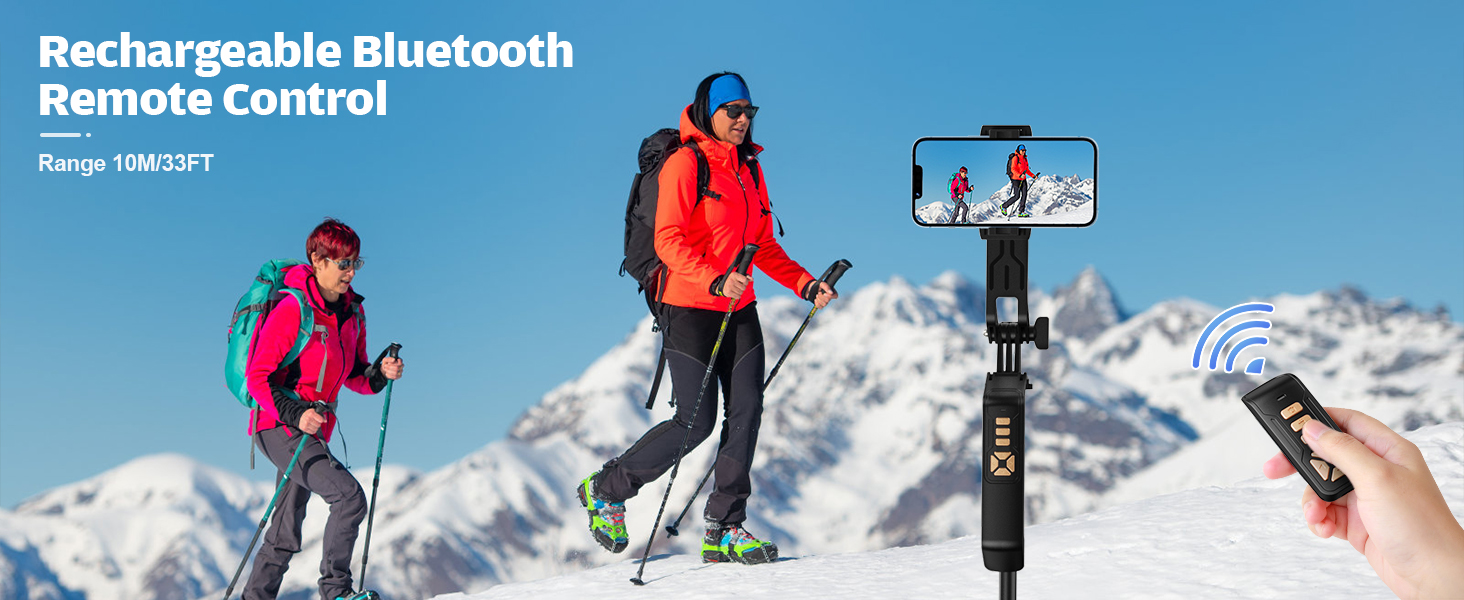 Avaspot штатив-селфістик 180,3 см з LED-підсвічуванням та пультом ДУ – для iPhone, Android, GoPro, камер