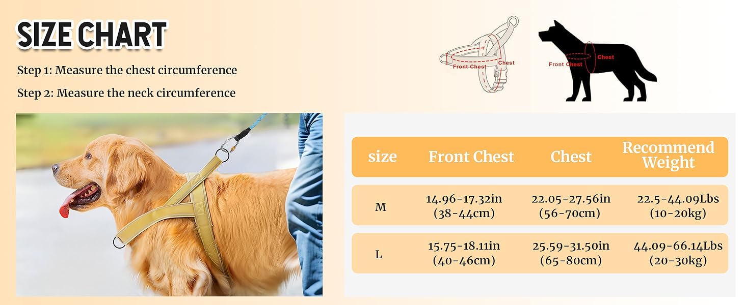 Шлейка для собак, анти-тяга, світловідбиваюча, для середніх та великих собак, регульована, м'яка, дихаюча, для прогулянок та бігу (L), Style2-M