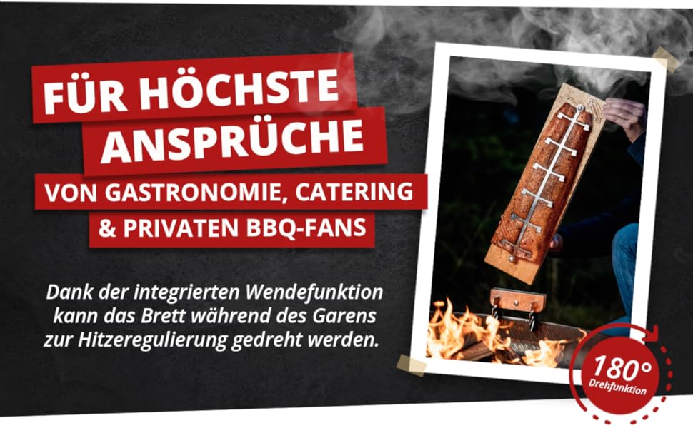 Axtschlag Birch Wood Fire Pit Log Grate - Essential Line, Extra Strong, Adjustable Stainless Steel Holder for Fire Bowl, Fire Ton, Fire Basket