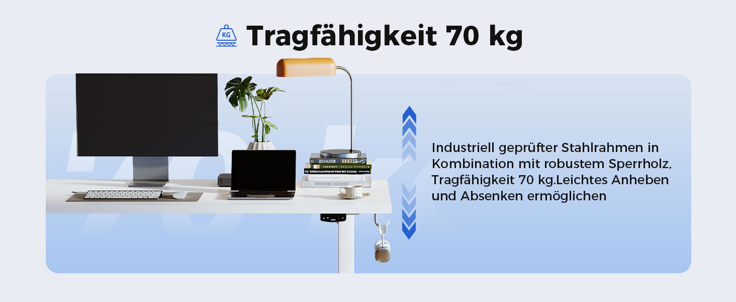 Регульований стіл Agilestic 100x60 см, електричний з пам'яттю, ергономічний, для комп'ютера, білий