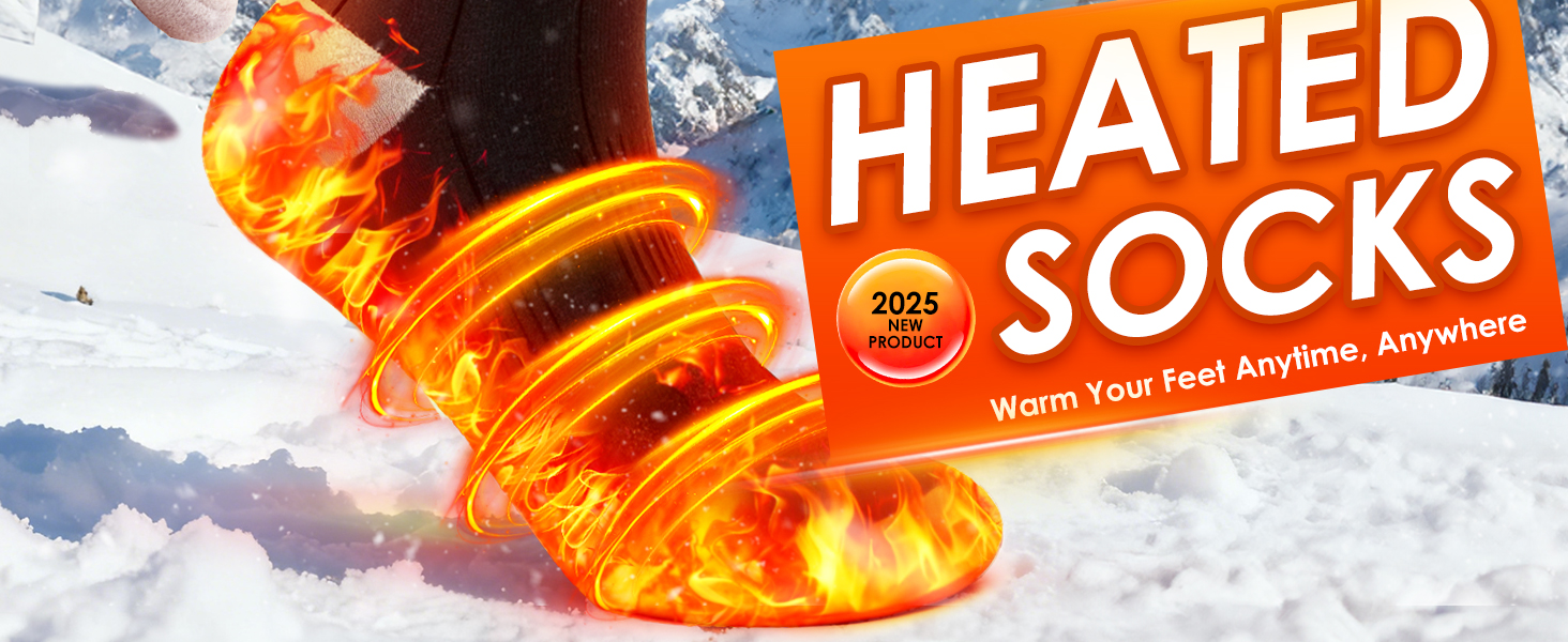 Гріючі шкарпетки Minthouz з керуванням через додаток для чоловіків та жінок | 4 режими нагріву & акумулятор 7,4V 3000mAh для тривалої теплоти | Можна прати в машині & перезаряджаються | Для активного відпочинку, походів, катання на лижах, кемпінгу